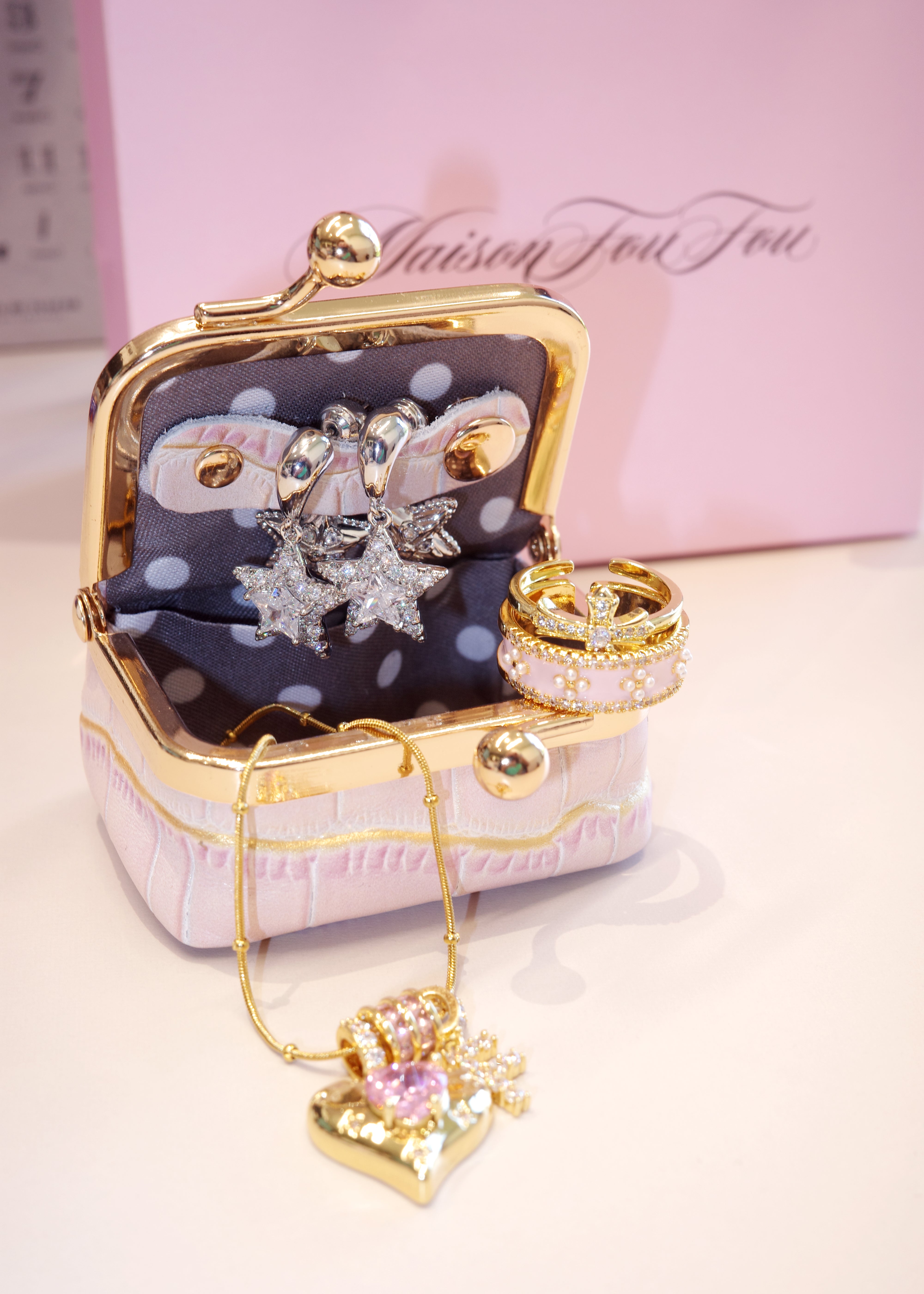 Foufou Jewelry Box - Pearl Pink