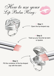 Bisou Collection - Bisou Silver Lipstick Ring