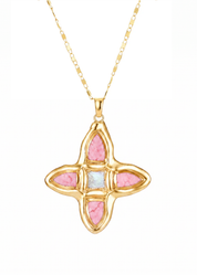 (Pre-Order) Lou Pink Cross Necklace