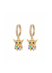 Petit Wise Owl Earrings