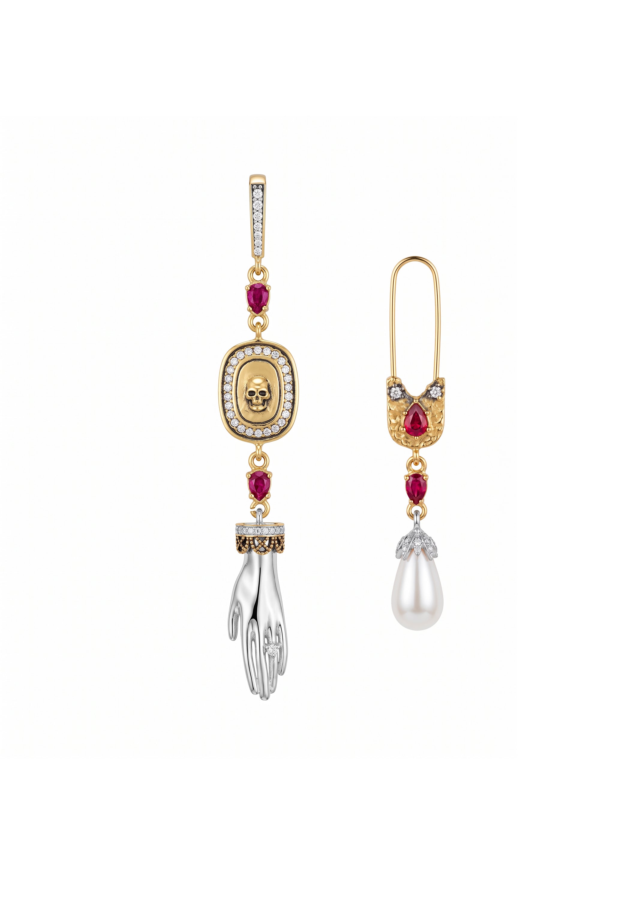 King's Hand Vintage Earrings