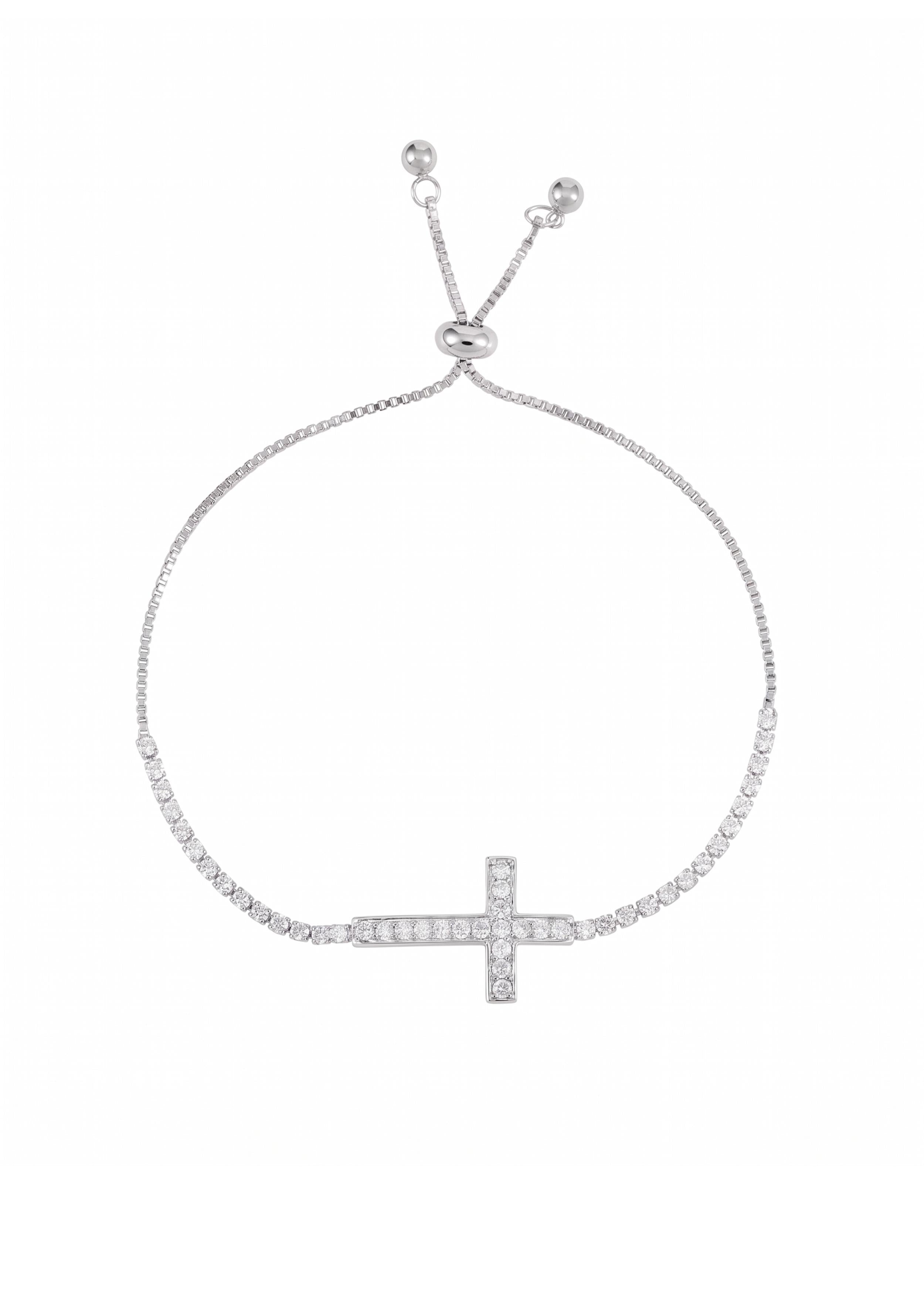 Foufou Glittering Cross Bracelet