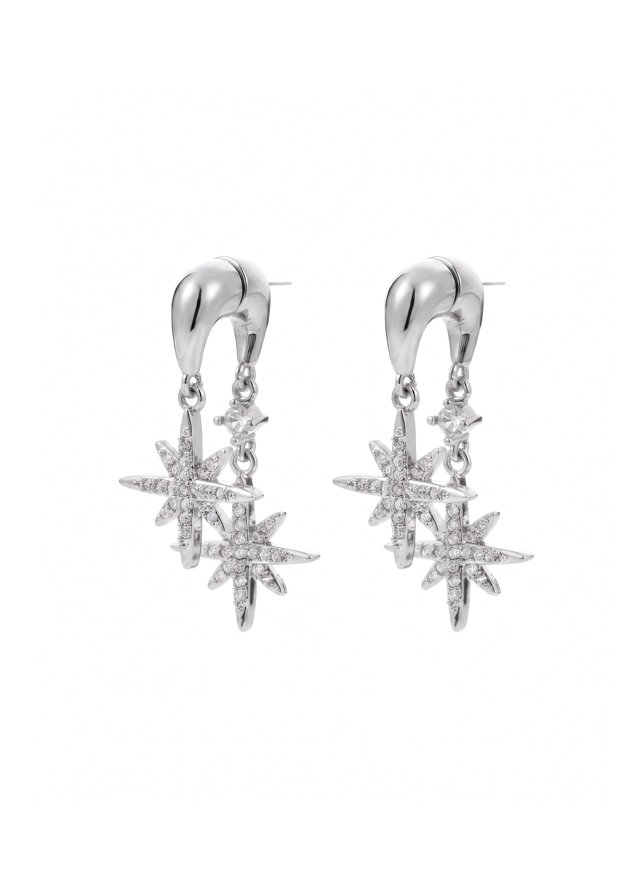 Foufou Double Star Earrings