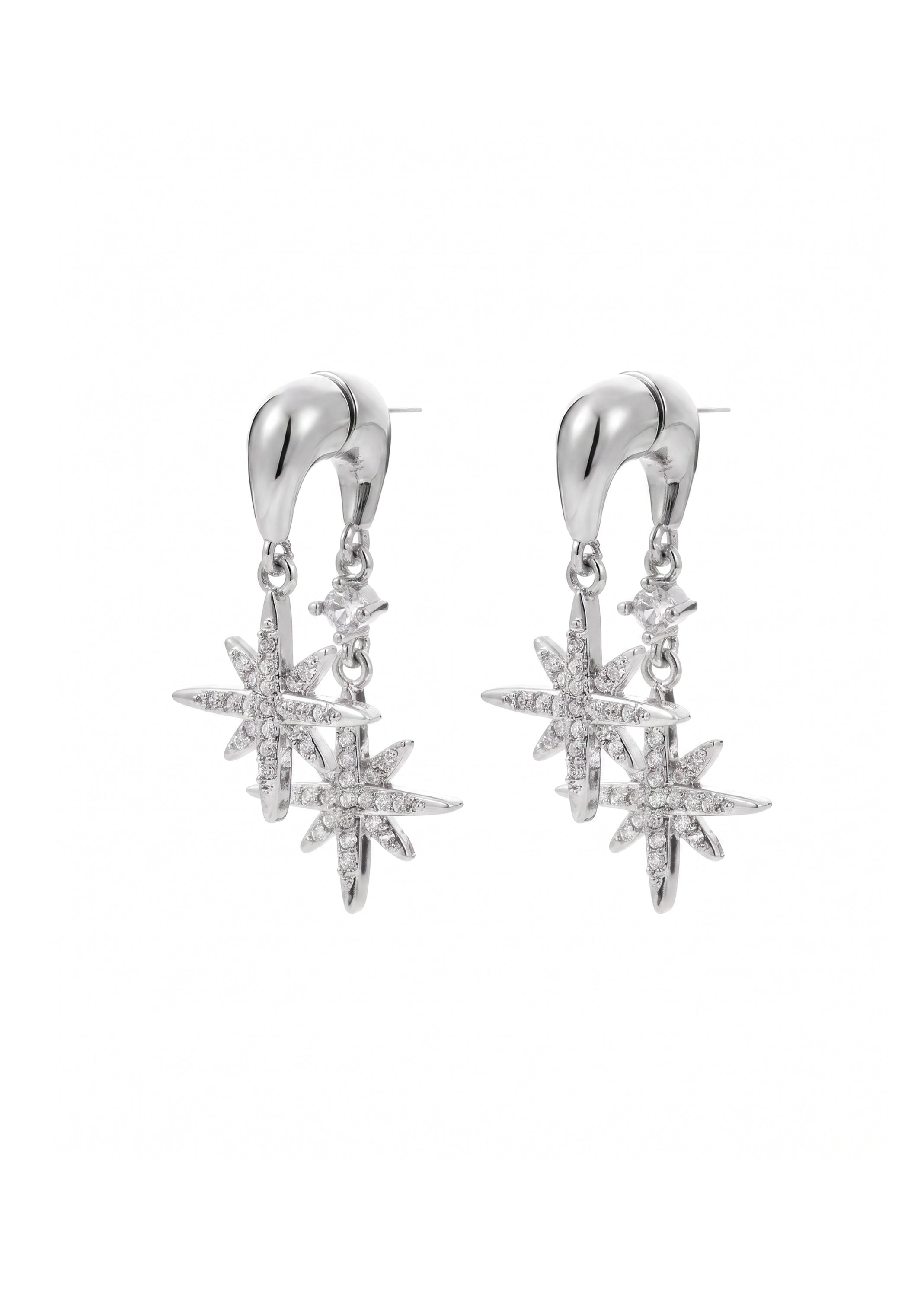 Foufou Double Star Earrings