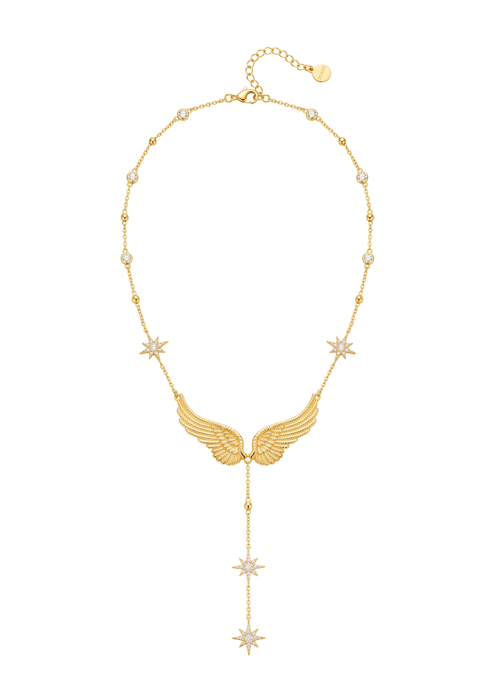 Foufou Gilded Wings Necklace - Golden
