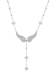 Foufou Gilded Wings Necklace - Silver