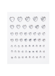 Halloween Heart Gemstone Stickers Set