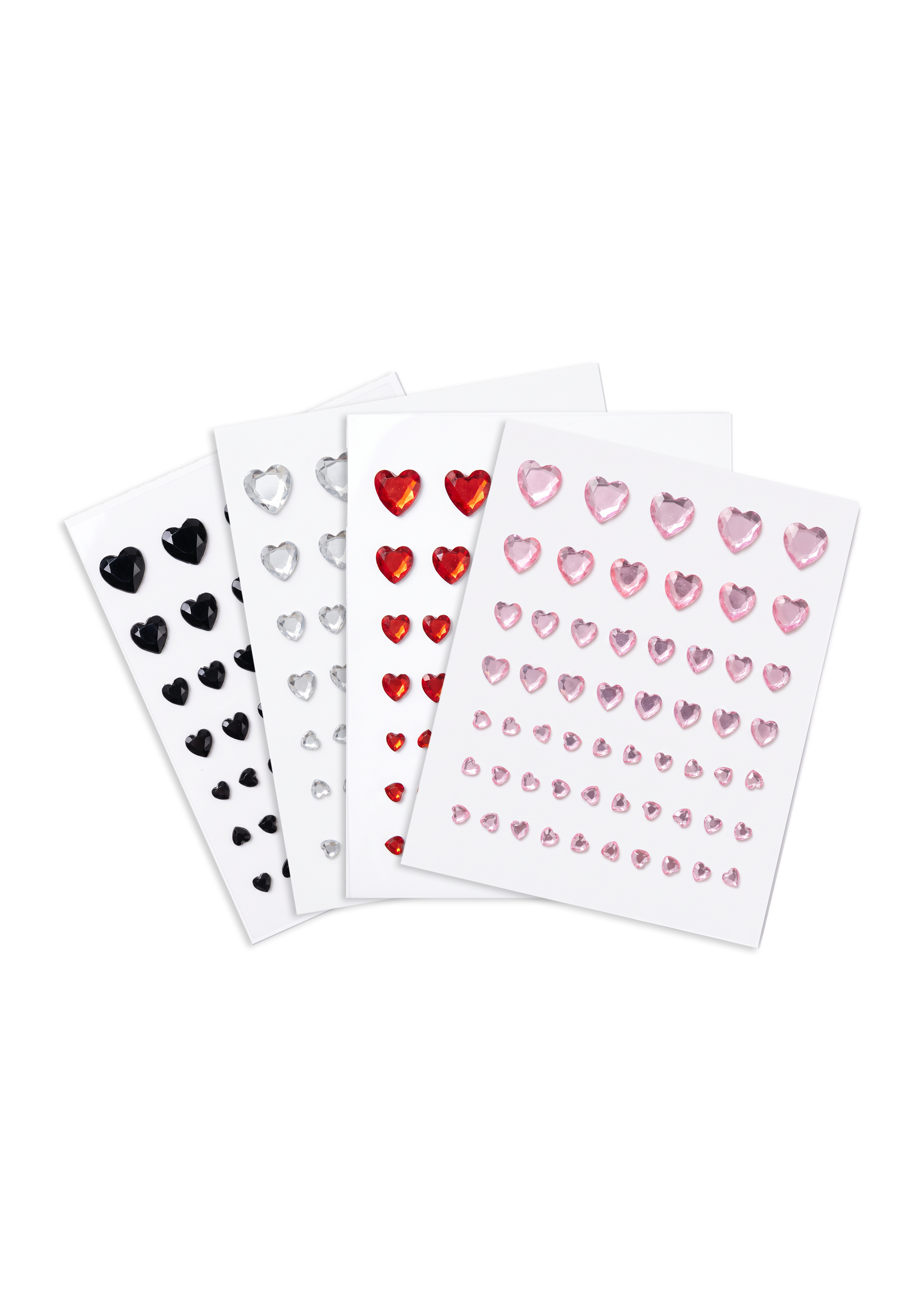 Halloween Heart Gemstone Stickers Set