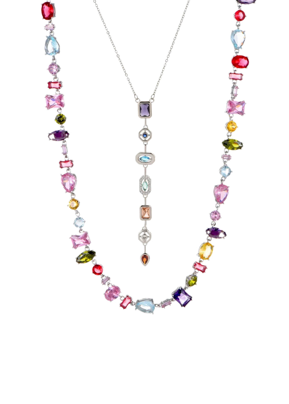 Kylie & Marly Silver Necklace Set