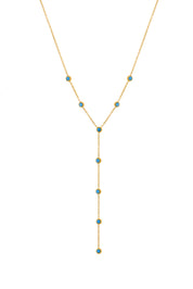 Lynn Lariat Necklace - Turquoise Blue