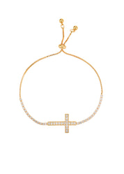 Foufou Glittering Cross Bracelet
