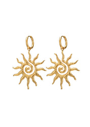 Soleil Sun Golden Earrings