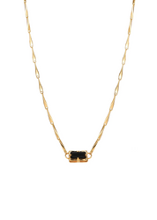 Madelaine Black Stone Necklace