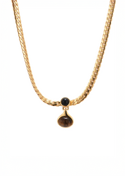 Cornelia Tiger's Eye Myth Golden Necklace