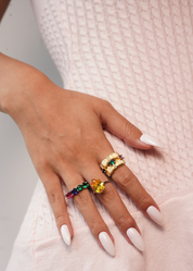 Aimee Colorful Rings Set