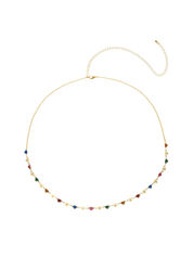Michel Colorful Love Golden Body Chain