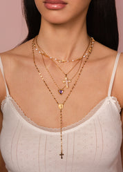 Laurent Pearl Golden Necklace