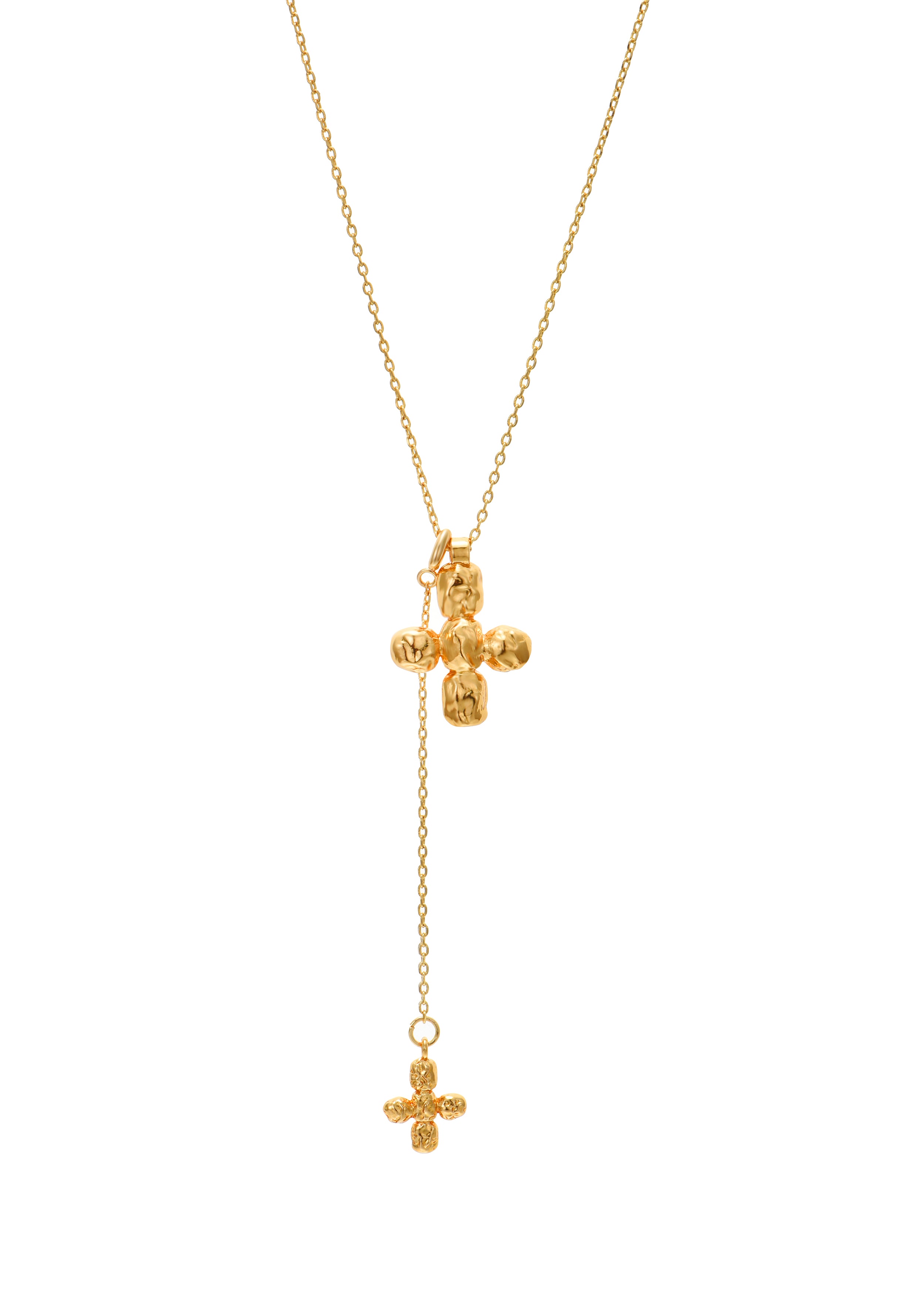 Nicole Cross Long Chain Necklace