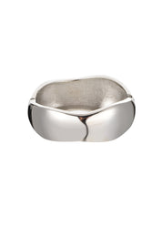 Tann Chunky Bangles Bracelet - Silver B