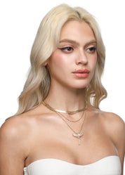 Supergirl Pink Power Necklace - Golden