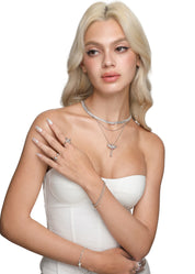 Mina Bow Silver Bracelet