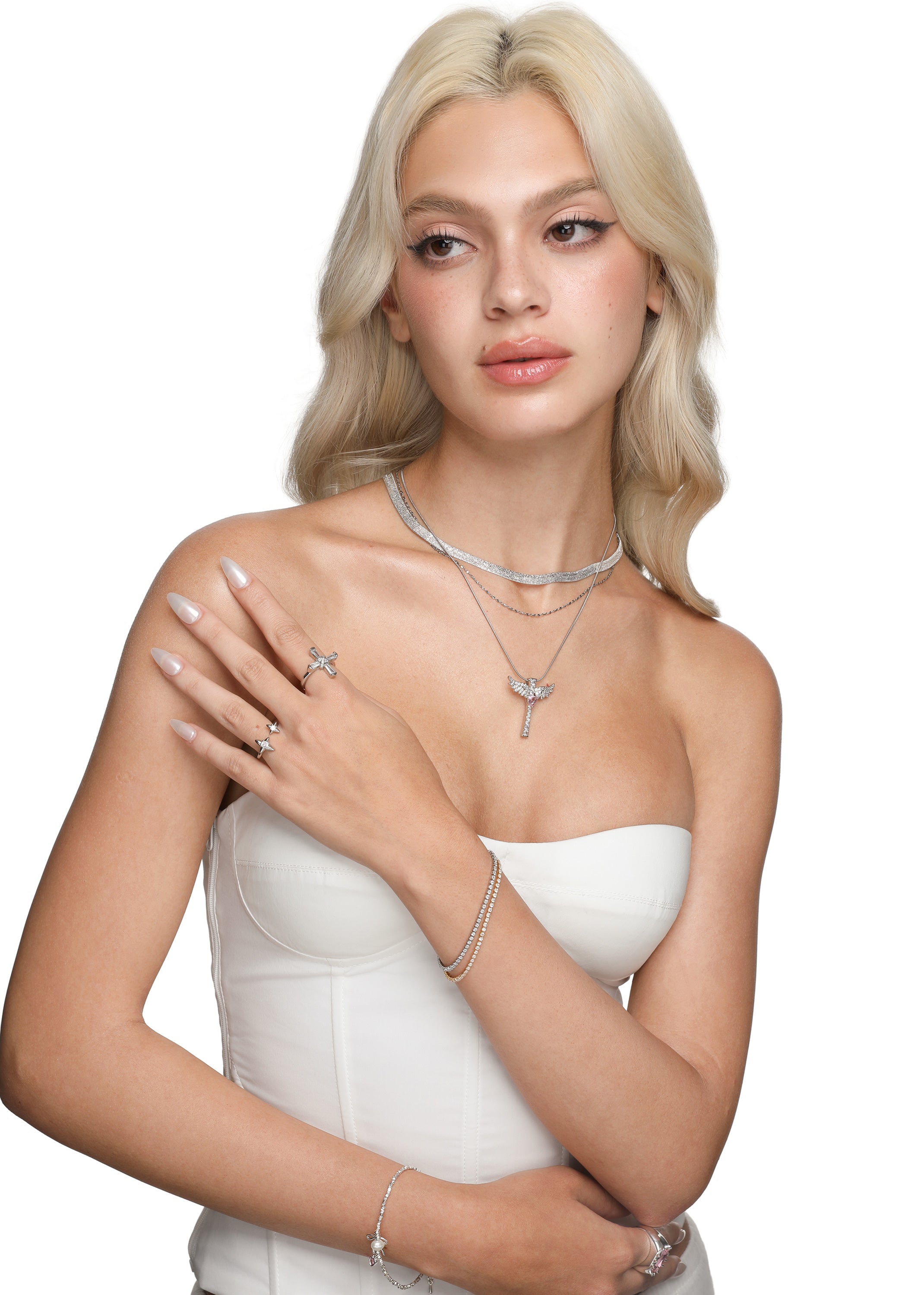 Mina Bow Silver Bracelet