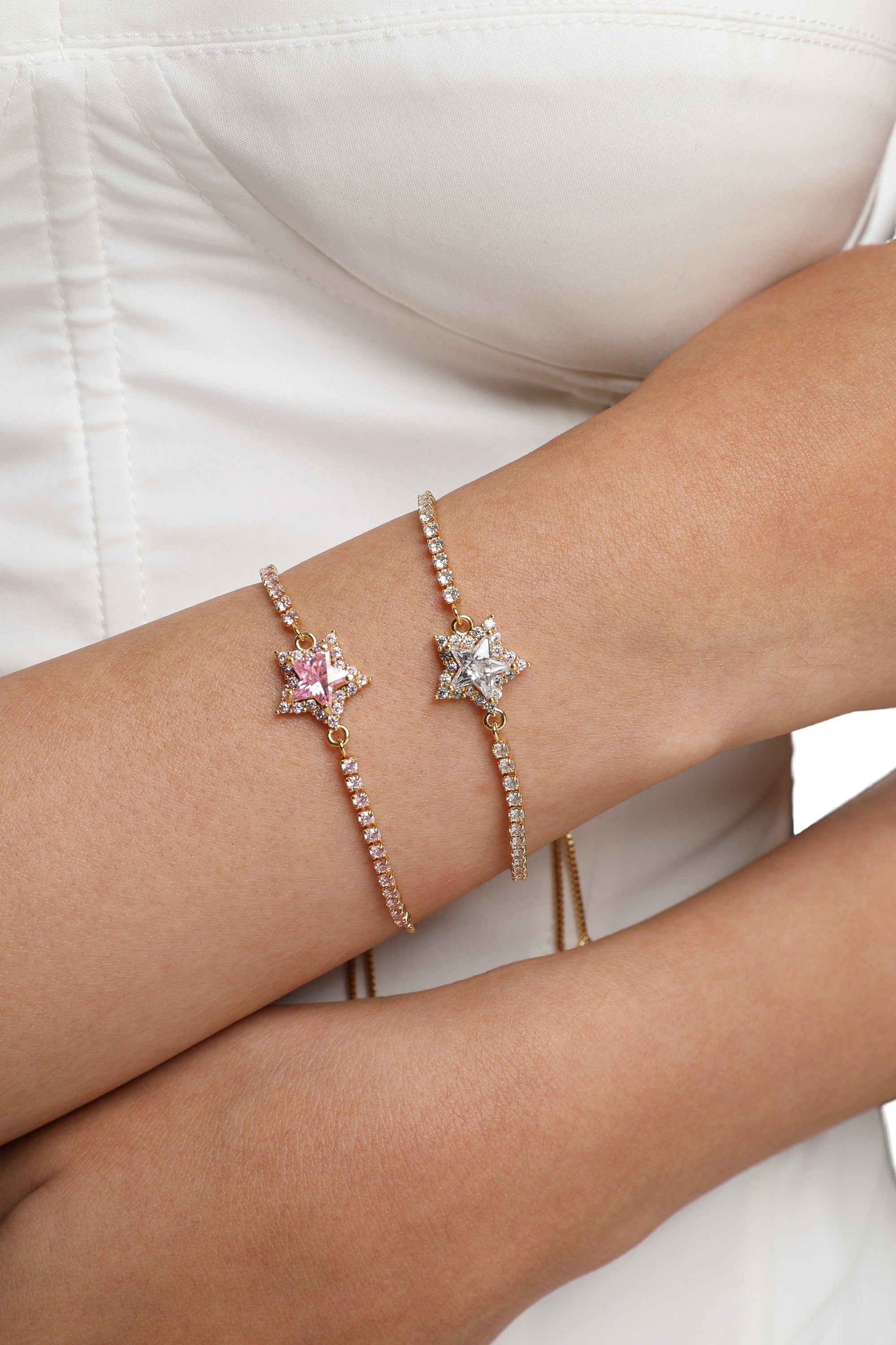 James Star Golden Glittering Bracelet