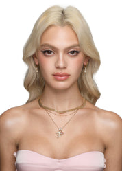 Love Alphabets Golden Necklace