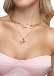 Love Alphabets Golden Necklace