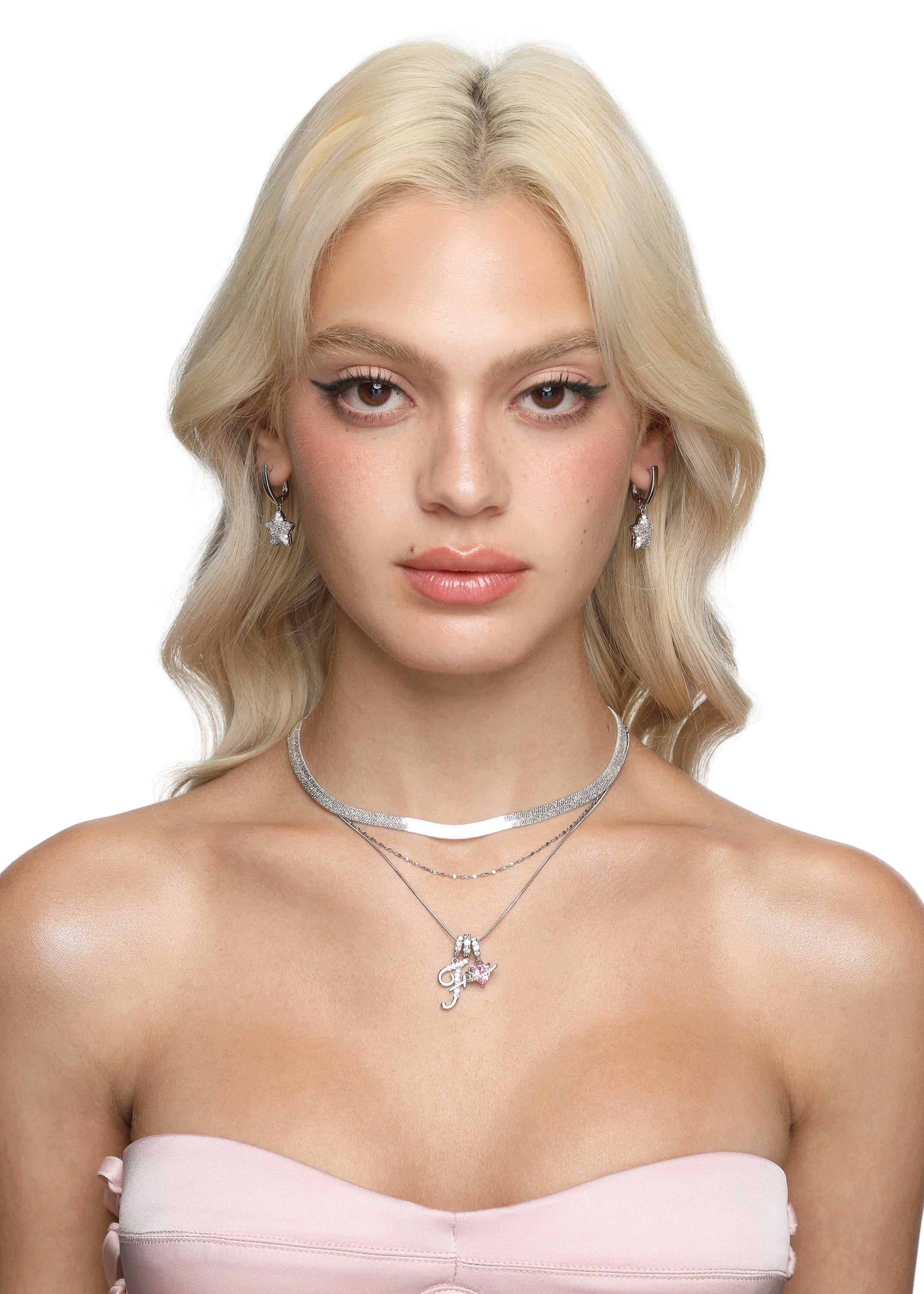 Love Alphabets Silver Necklace