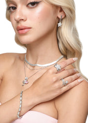 Filippe Carre Glittering Bracelet - Silver