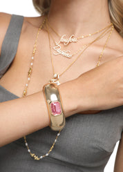 Blissful Seraphim - Rose Bangle in Golden