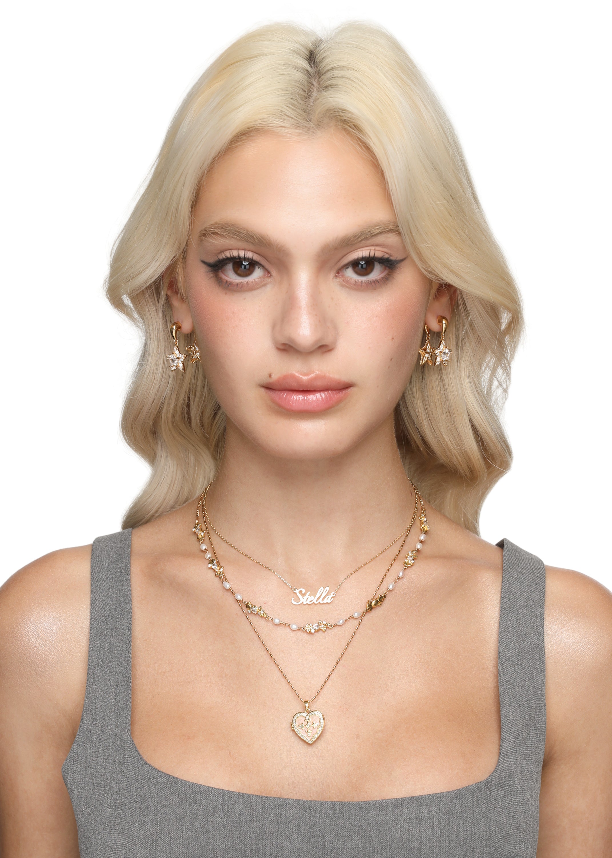 Collar Laurent Perla Dorada