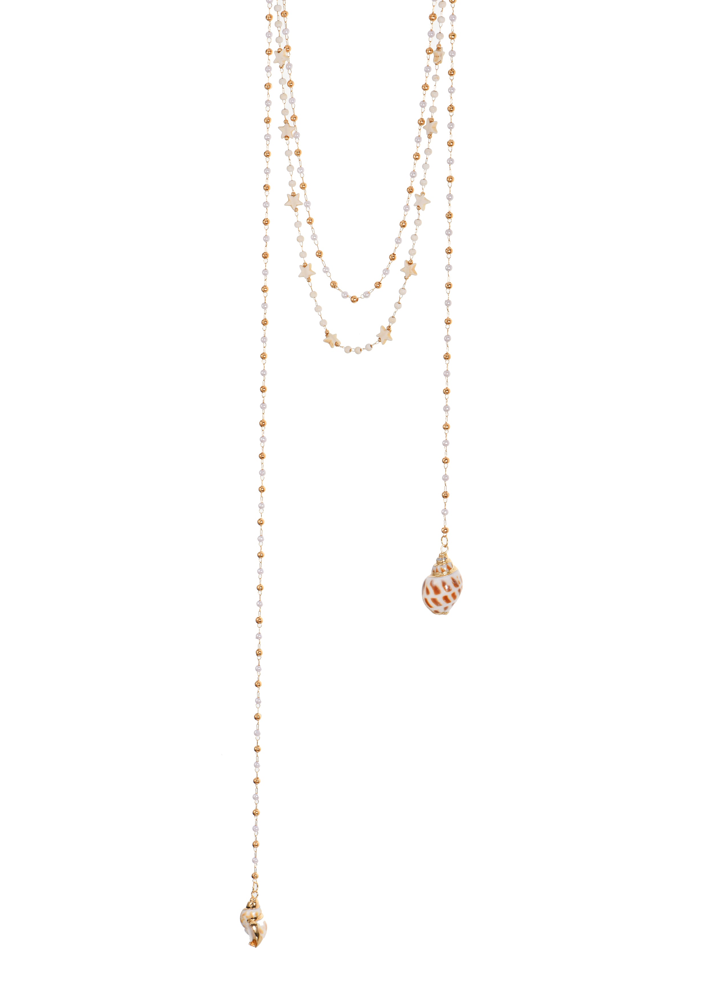 Marant Shell Star Layers Necklace