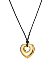 Collar Nina Golden Heart Love