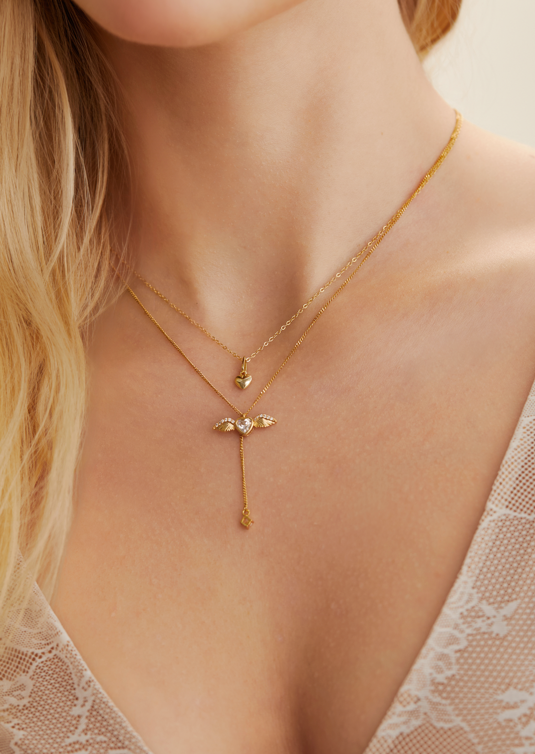 My Tiny Love Golden Heart Necklace