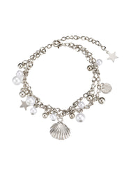 Molly Shell Pearl Silver Bracelet