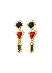 Mario Vintage Golden Earrings