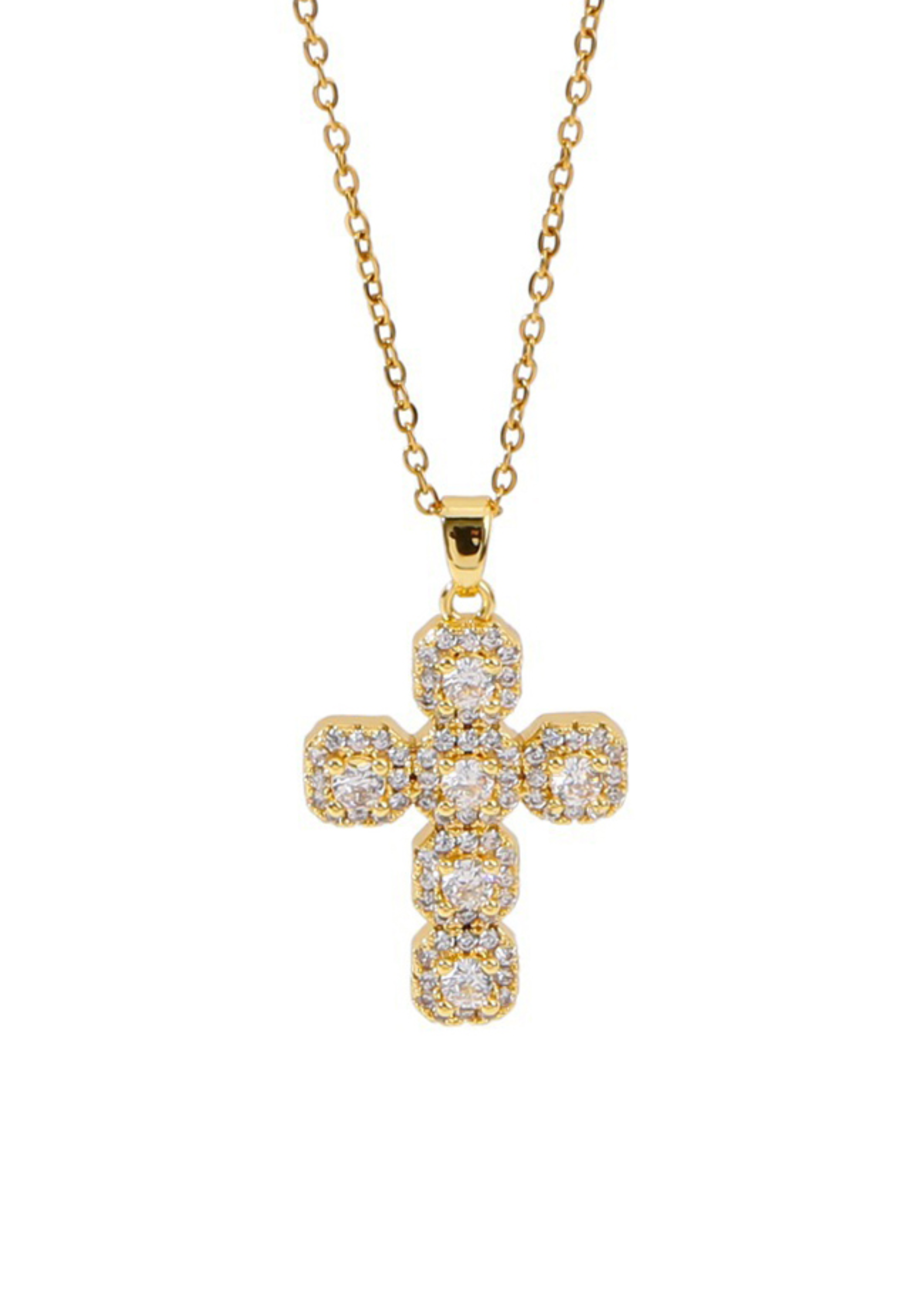 In Name Of Rose Cross Necklace - Mini