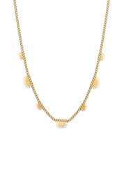 Lucius Sun Sunshine Layer Golden Necklace