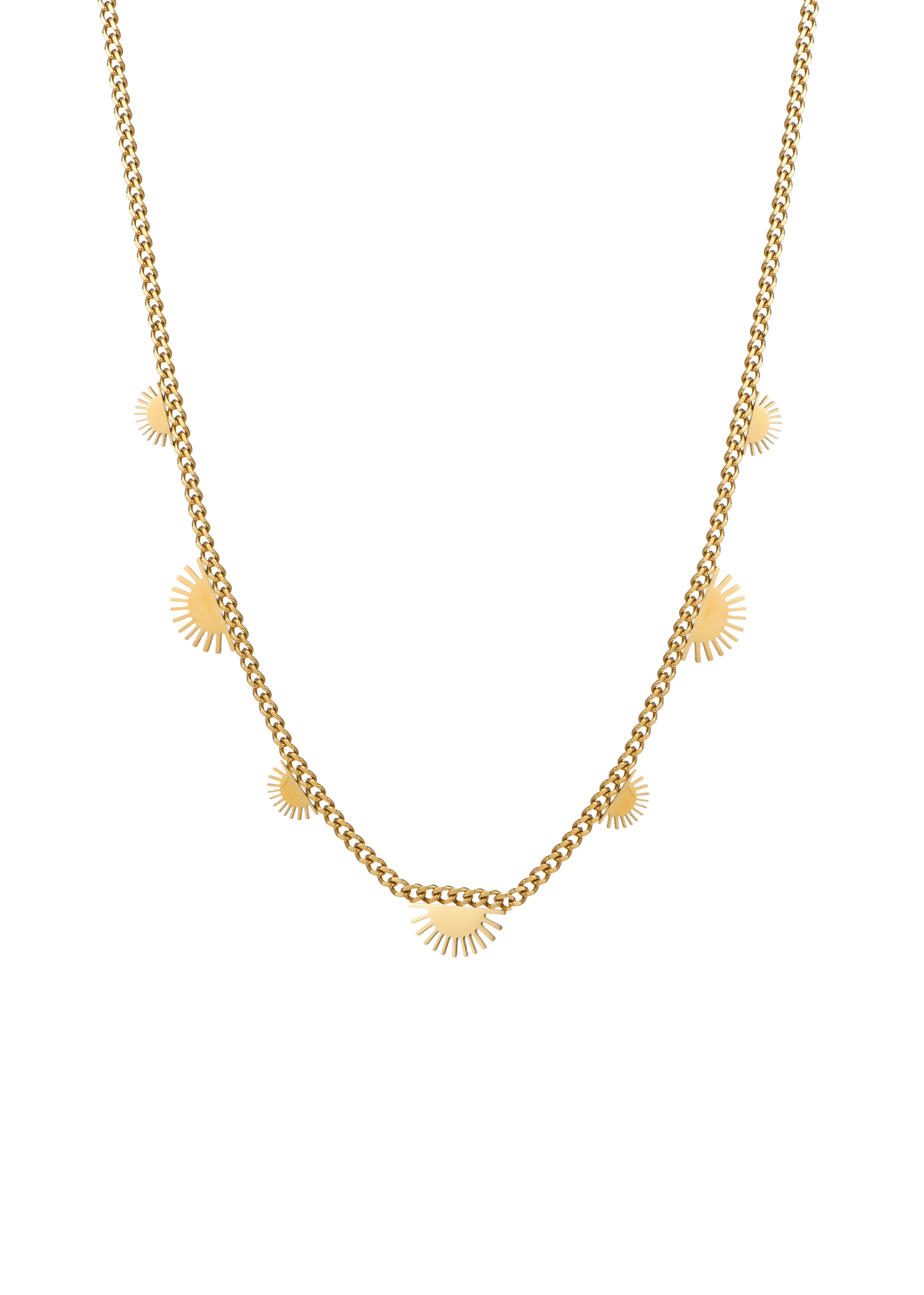 Lucius Sun Sunshine Layer Golden Necklace