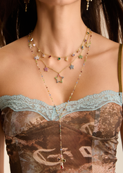 Dixie Colorful Cystal Golden Necklace