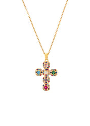 In Name Of Rose Cross Necklace - Mini