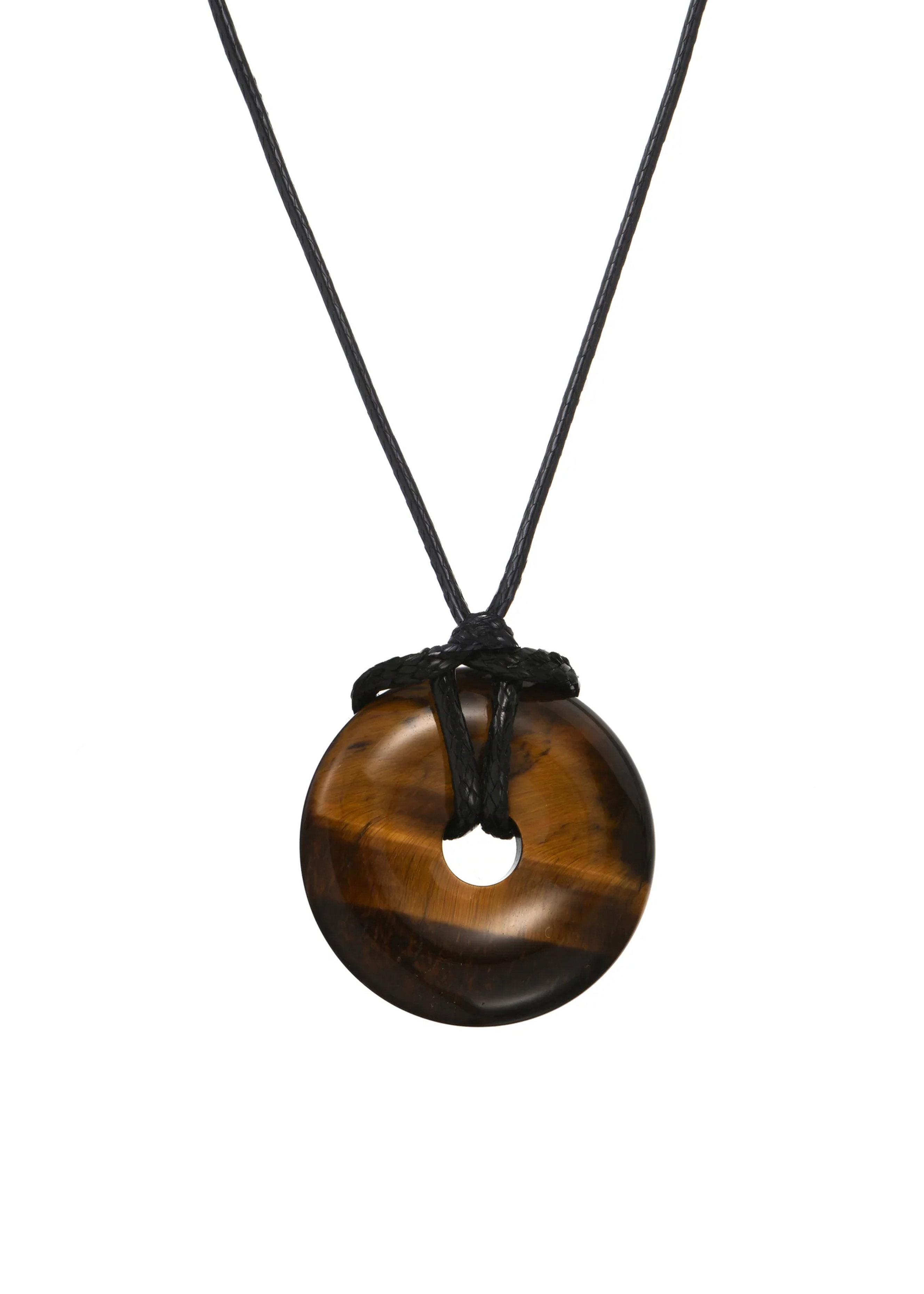 Foufou Charm Cord Necklace - Happiness (Jade)