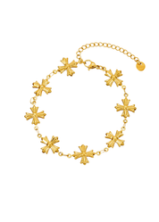 Henri Gothic Cross Golden Bracelet