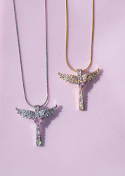 Supergirl Pink Power Necklace - Silver