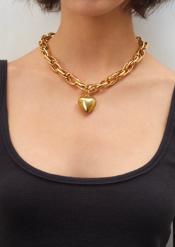 Chloe in Love Golden Heart Necklace