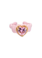 Xania Pink Heart Ring