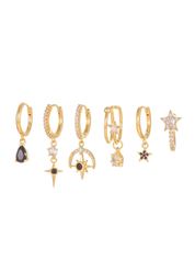 Zeus Space Petit Earrings Set - Golden