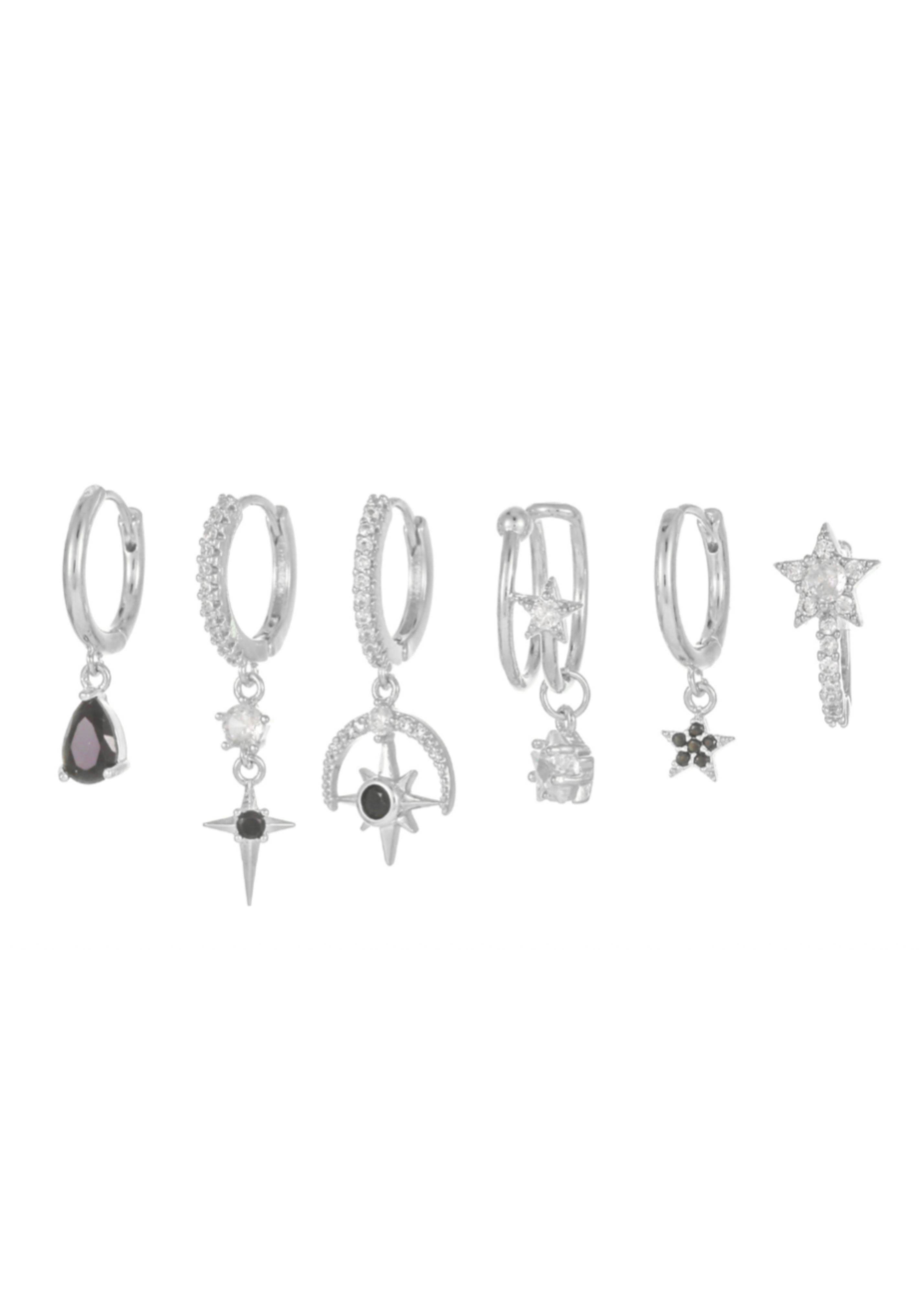 Zeus Space Petit Earrings Set - Golden